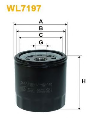 WIX FILTERS wl7197 -  Фильтр масляный двигателя